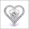 Clasps крючки Noosa Hollow Heart Ginger Snap Button Gulderry выводы хрустальные кусочки заклинания 18 мм металлические кнопки защелк