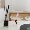 Decorative Objects Figurines Nordic Home Glass Tray Jewelry Organizer INS Transparent for ation Bedroom Desk Accessories Room Gifts 220827