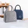 Bolsas de almacenamiento Caja de almuerzo con aislamiento térmico Bolsa portátil Tote Cooler Bolso para mujeres Organizador conveniente Waterproo