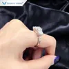 Wedding Rings Tianyu Gems 3 Stones White Gold 14K18KPT950 Women 3.28CTW Ronde Cut Moissantie Diamonds verlovingsring sieraden 220826