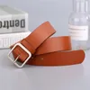 Belts Women Belt Square Pin Buckle Decoration Elegant Simple Wild Student Retro Jean Ladie Wide Fashion 2022 Design