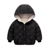 Jackets Boys Children Hooded Outerwear Girls Warm Clothing Baby Fashion Kids Zipper Coat 220827