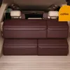 Car Organizer Trunk Box Storage Bag Foldable PU Leather Auto Tool Durable Collapsible Cargo Stowing Tidying