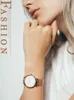 Zegarstka na rękę Japan Quartz Ruch Wysoka jakość 36 mm Hannah Martin Women Setel Setel Setel Rose Gold Waterproof Watch Drop 220826