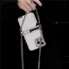 Universele kettingplaten Clip -hoesjes voor iPhone Samsung Huawei Nokia Google Xiaomi Redmi LG Sony Cellphone Crossbody Cross Chain Telefoonhouder