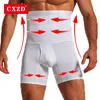 Mens Body Shapers CXZD Mens Slimming Body Shaper Fitness High Waist Stretch Abdomen Tummy Control Shaping Underbust Corset Shapewear Cinechers 220826