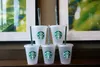 Starbucks 16oz/473ml Lid Lid Straw Straw Bardian البلاستيك بلاستيل.
