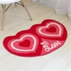 Dywany Kreatywny miłość kształt serca dywan dywan dom el dekoracja czerwone drzwi mata ślub