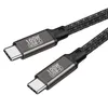 Câbles de charge rapide Type C 100W 240W PD3.1 Ligne de données tressée en nylon E-marker USB C pour MacBook iPad Pro Air Xiaomi Samsung Huawei Téléphones