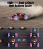 RC Crawlers Remote Control Car Toys Hobby 4WD Stunt 360 Flips Färgglada ljus Musik Electric High Speed ​​Off Road Drift Vehicle Monster Truck