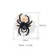 Broches APSvo Spider Halloween acrylique ￠ la main pour femmes Brooch Sweater Scarpe Boucle ￩pingles de s￩curit￩ Sac Bijoux Accessoires