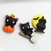 Charms 10Pcs Ghost Pumpkin Halloween Sets Resin for Earring Key Chain Bracelet Pendant Hairpin Jewelry Findings Making C682 220826