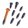Professionella handverktygssatser PDR Tools -kit för bil 9 st Tryck på penna aluminiumhammerfärglös tandborttagning Reparation Auto