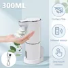 Liquid Soap Dispenser Touchless Automatic Foaming Soap Dispenser Rechargeable Infrared Motion Sensor Hand Sanitizer for Bathroom Kitchen Countertop 220827