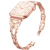 Bracelet en métal diamant pour Apple Watch Band Ultra 8 7 6 SE 5 4 3 2 1 Correa 49mm 38mm 40mm 42mm 44mm Iwatch Loop 41mm 45mm Bracelet Poignet Femme