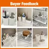 Bath Accessory Set Bathroom Accessories Set look of white marble Soap Dispenser Cotton Jar Mouthwash Cup TumblerToothbrush Holder and Tray 220827