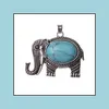 Naszyjniki wiszące słonia szlachetna biżuteria sieier plisowany uroczy naszyjnik mężczyźni i kobiety proste 12PCS Drop dostawa 2021 wisiorki yydhhome dhk4e