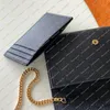 Bayan moda tasarım lüks zarf yukarı şehir zincir çanta cüzdan grain de pouder kabartmalı deri çapraz çanta omuz çantası üst ayna kalitesi 6077788