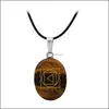 Naszyjniki wiszące moda joga symbol kamień naturalny czakra róża kwarc reiki leczenie kryształowe czakrze naszyjnik dla kobiet biżuteria dhbnc