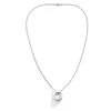 Pendant Necklaces Simple Hip Hop Men's Jewelry Fashion Metal Ball Chain Necklace Niche Design Versatile Ring Drop