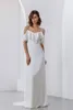 Vestido de noiva simples cetim do ombro vestido elegante 2022 SPAGHETTI Strap A-line Bridal