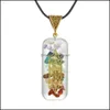 Naszyjniki wiszące 7 Chakra Energy Orgonit Naszyjnik Rainbow Crystal Wiselanty Joga Meditation Biżuteria dla kobiet mężczyzn Drop dostawa dhw8f