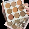 Eye Shadow 9 Colors Eyeshadow Palette Matte Shimmering Naturally Long Lasting No Smudging