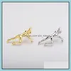 Ear Cuff 2Pcs/Lot Personality Exaggerated Rock Climbing Human Shape Clip Vintage Mix And Match Style Earring For Women Men Drop Deliv Dhjtf