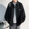 Jackets masculinos de manga longa masculino Camisas de manga longa outumn coreanas casaco masculino moda de rua casual casual camisa masculina roupas
