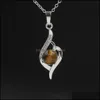 Подвесные ожерелья натуральный камень любовь сердце ожерелье из чакра лечение