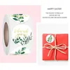 Gift Wrap 500 stcs/roll Classic Green Plants Label Sticker Round Dank u bedankje 1,5 '' Cartoon Animal Stickers voor bruiloft