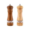 Mills Pepper Mill Grinder Salt Spice Wood Ceramic Gear Burr Justerbar matlagning 220827