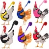 가죽 끈이있는 애완 동물 메쉬 소프트 하네스 닭고기 조절 가능한 로프 가죽 끈 임사 벨트 암탉 애완 동물 여름 20220827 E3에 대한 작은 동물 조끼 리드