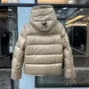 Erkekler Puffer Ceket Tasarımcı Kapşonlu Kış Palto Çıkarılabilir Kol Parkas Yan Zip Pockets2167074