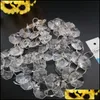 Party Decoration Party Decoration Camal 2M/6.6Ft Garland Strand Hanging Acrylic Crystal Octagonal Bead Curtain Diamond Chains Christm Dhxfe