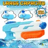 Gun Toys 2 PCS Children Outdoor Beach Kids Summer Water Seaside Natatorium Square Drifting Pistol Squirt 600 мл 220826