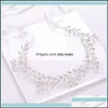 Bandeaux Bijoux Mariage Cristal Perle Bandeau Tiara Fleur Coiffe Vigne Femmes Cheveux De Mariée Aessories Drop Livraison 2021 Bdehome Dhyez