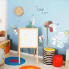 Adesivos de parede desenho animado elefante e adesivo de quarto infantil estuda decoração de decoração de arte mural