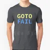 Men's T-Shirts Goto Fail T Shirt Men Cotton S-6xl Nerd Humor Tls Ssl Linux Bugs