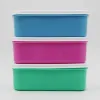 Sublimatie Bento Box Lunch Box voor volwassenen Kinderen draagbare snacks Opbergdozen Outdoor Camping Handige doos BPA-vrije en voedselveilige materialen 300 ml P0827