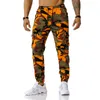 Calça masculina de algodão puro harém marca de várias cores camuflagem de camuflagem militar cargo tático corredor de calças com bolsos 220827