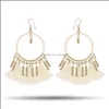 Dangle Chandelier Bohemian Earrings Thread Beaded Tassel Fringe Drop Gifts For Women Daily Jewelry 5 Color Delivery 2021 Yydhhome Dhrte