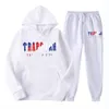 Heren trainingspuits nieuwste trapeze capuchon 2 -delige hoodie sweatshirt joggingbroek jogging pak trapar Harajuku Mens Clothing 220826