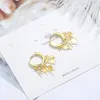 Hoop Earrings 925 Silver Stars Design Creative Jewelry for Women Beautiful Gift Whole4518400