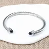 Bangle Designer Fashion Jewelry Pulseras trenzadas Pulsera de perlas Pulsera de alambre retorcido Pulsera de alambre de alambre