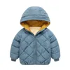 Jackets Boys Children Hooded Outerwear Girls Warm Clothing Baby Fashion Kids Zipper Coat 220827