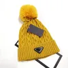 Woman Designer Winter Striped Beanie Parent child Kids Hat Pompoms Womens Soft Stretch Cable Knitted Cashmere Hats Female Warm Sku6532198