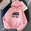 Kadın Hoodies Sweatshirts Sonbahar Kış Kış Hoodie Arctic Maymunlar Ses Dalgası Baskılı Mektup Polar Hoodies Uzun Kollu Kazaklar Kadın Hip Hop Sweatshirts 220827