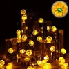 Cadenas 3D bellato de navidad luces de cuerda 3m 30 LED Fall de calabaza con batería con control remoto para la decoración de la fiesta interior al aire libre