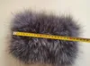 Winter Winter Warm Bont Hoofdband Real Fox Fur Neckerchief Hoge elastische pluizige softft